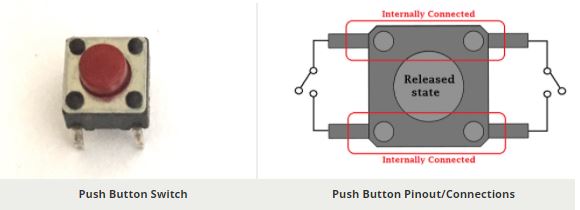 Push Button Switch, Pinout Diagram, Specification, Features & Datasheet ...